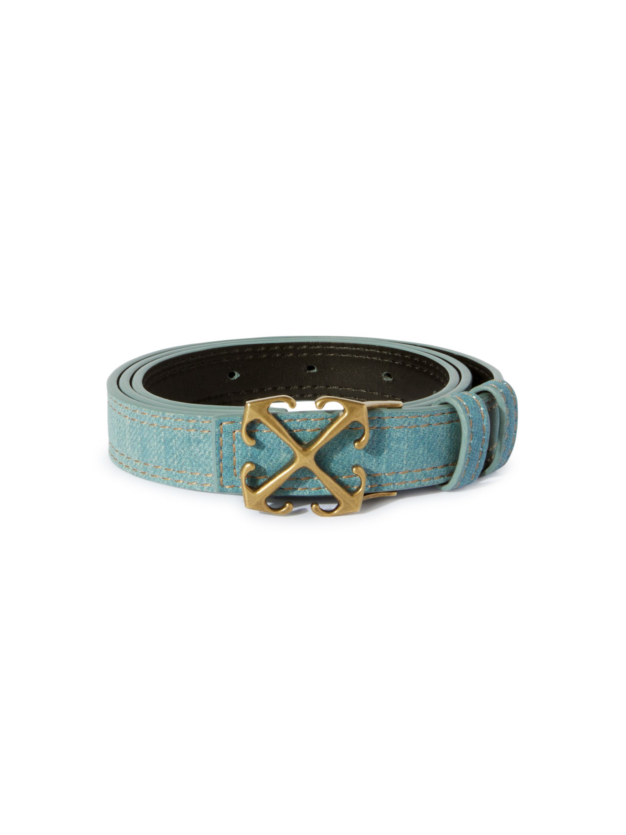 Arrow Belt 25 Denim Leather Light Blue -