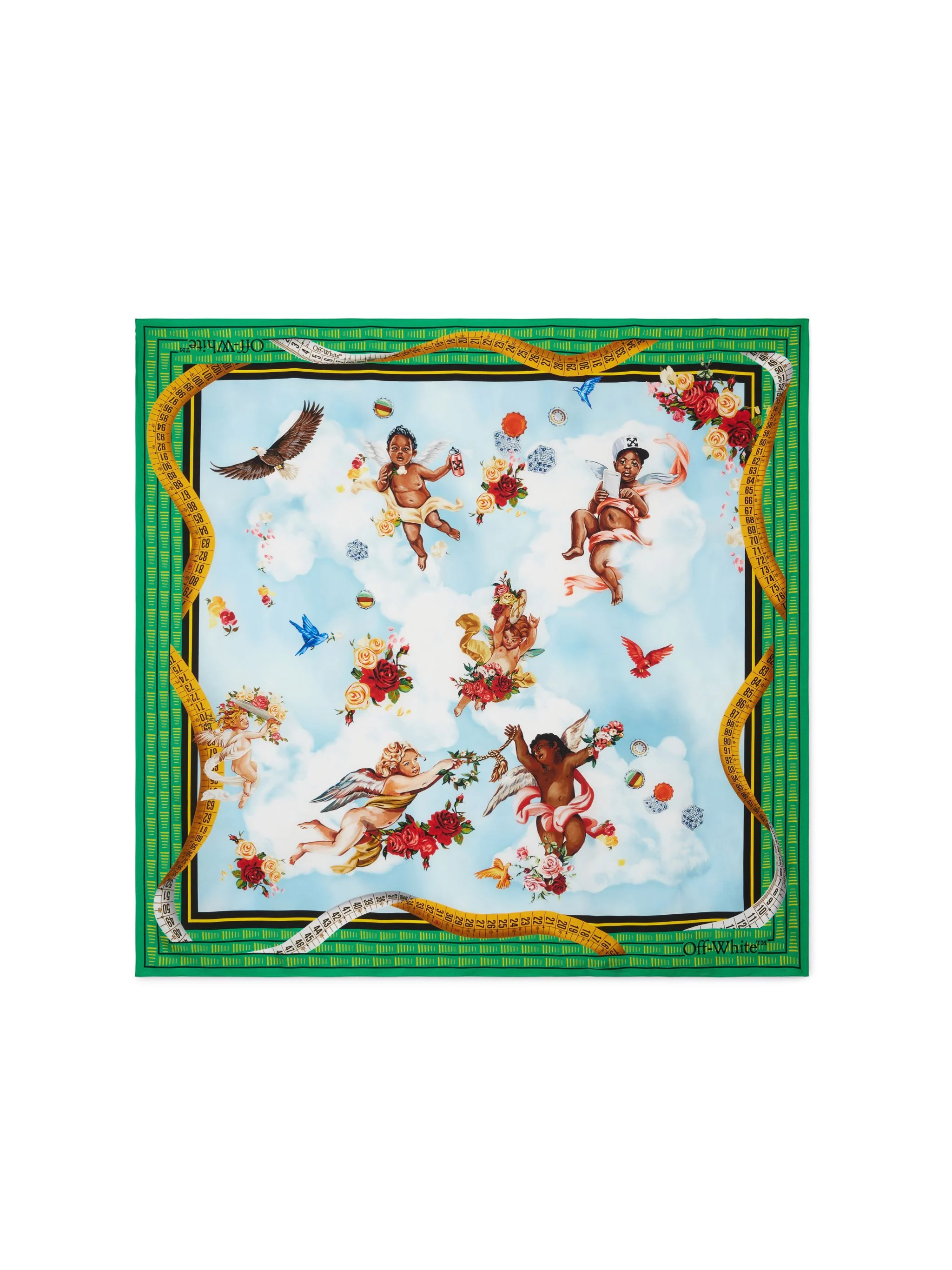 Clouds Arrows Foulard Light Blue - Multi