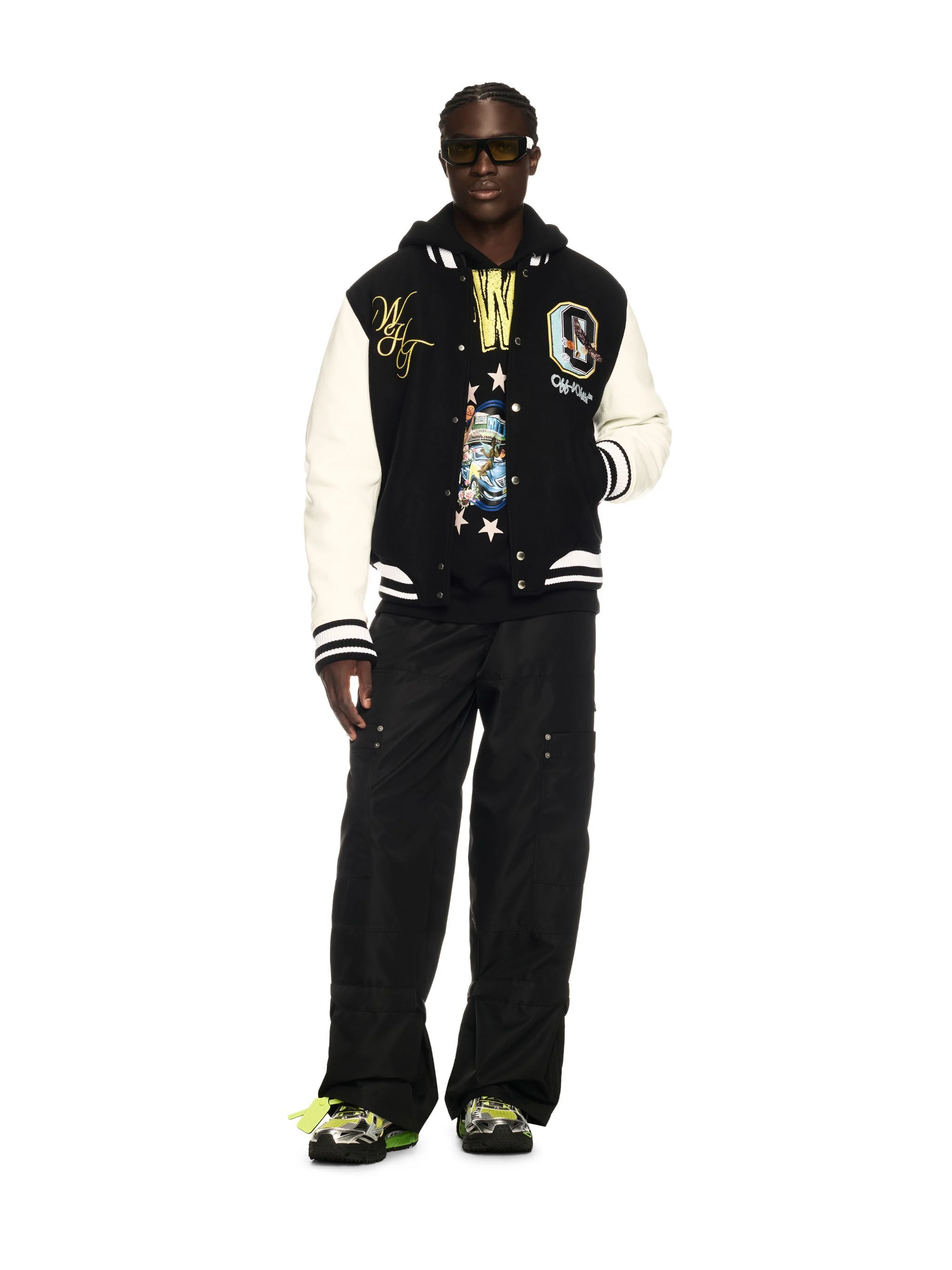 Fresco Leather/Wool Varsity Jacket