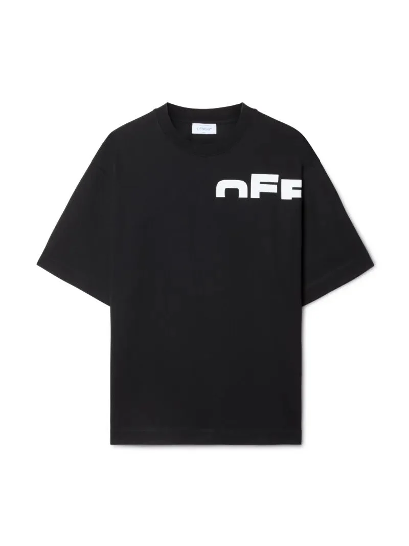 Black Off Split T-Shirt