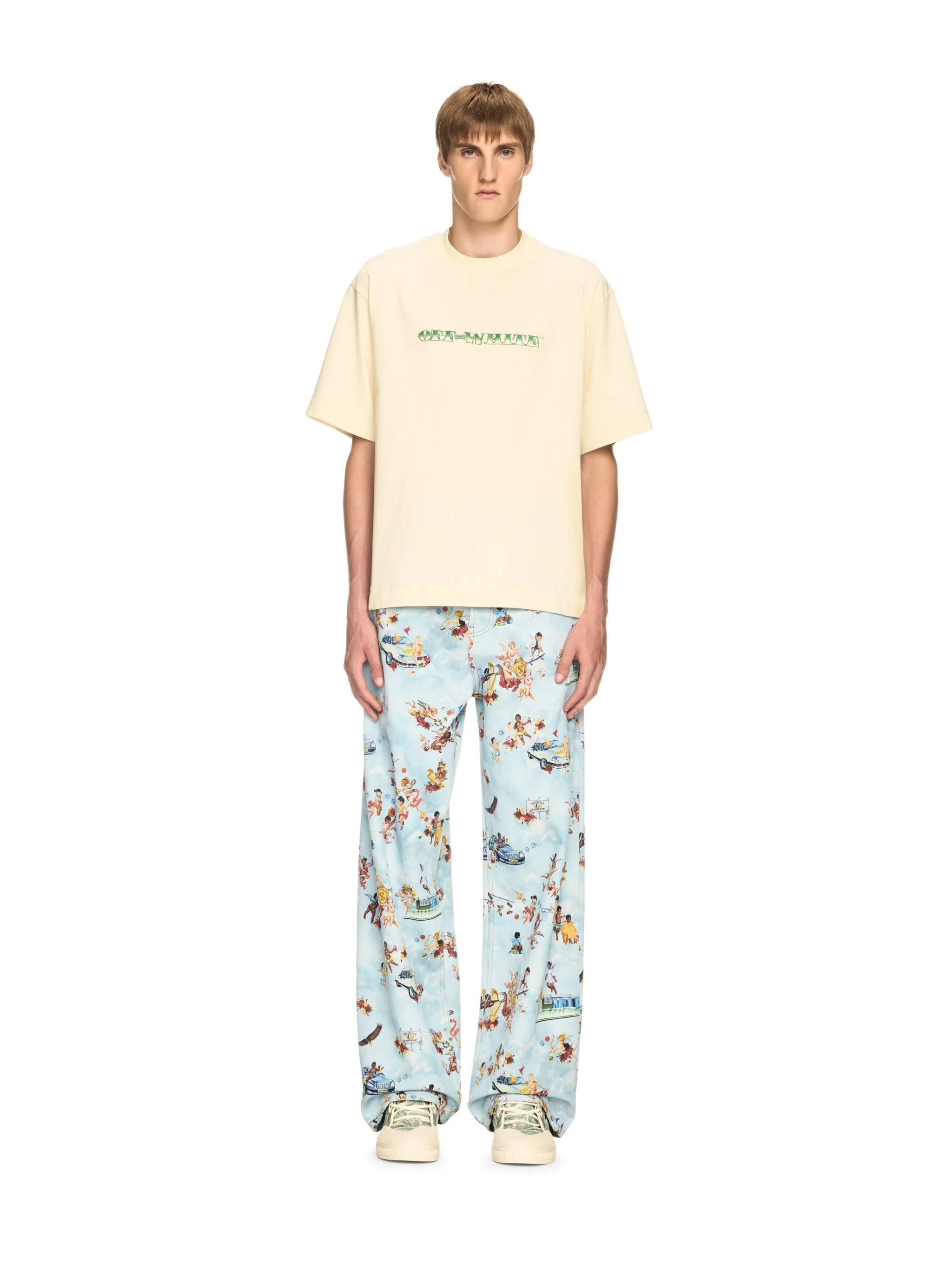 Cash Arrow Skate S/S Tee White Asparagus