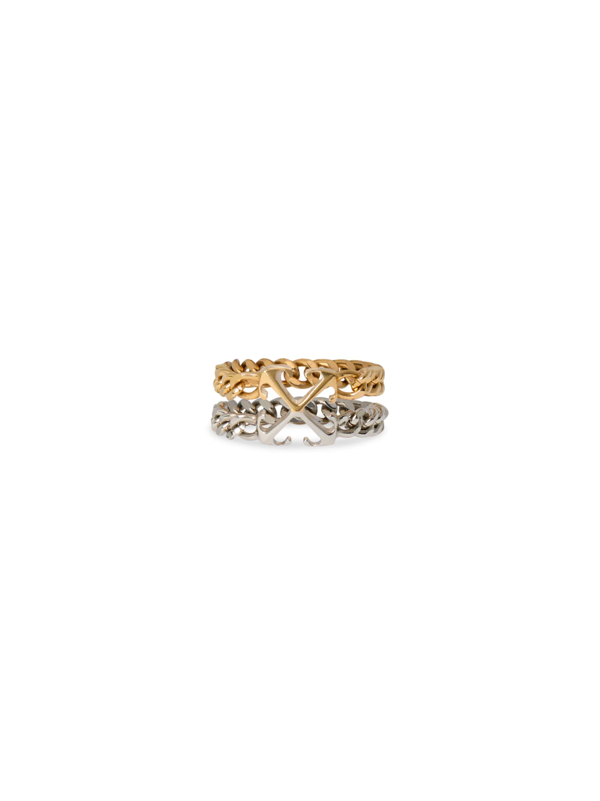 Bicolor Arrow Chain Ring