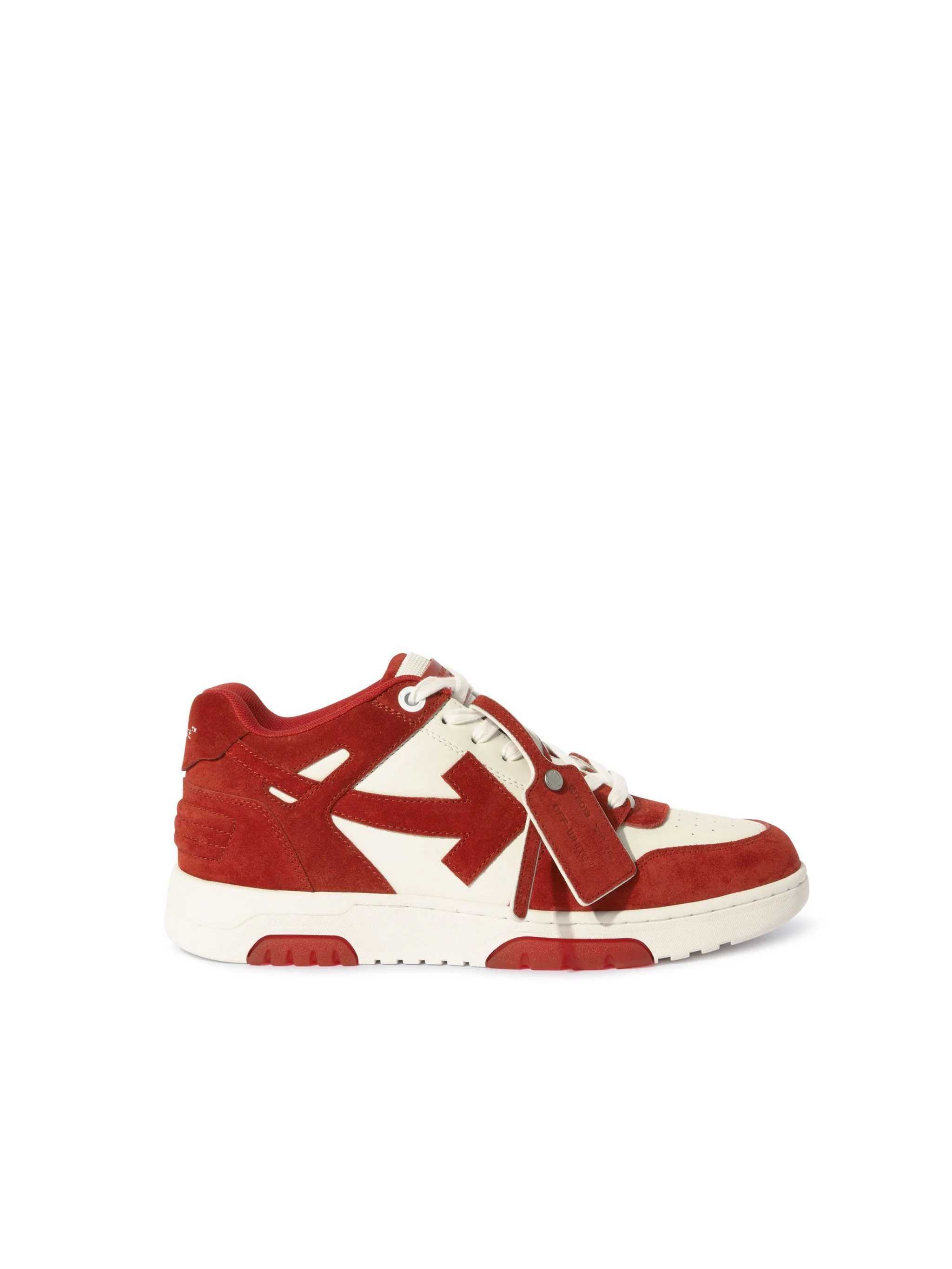 Brick Red/White Out Of Office Suede