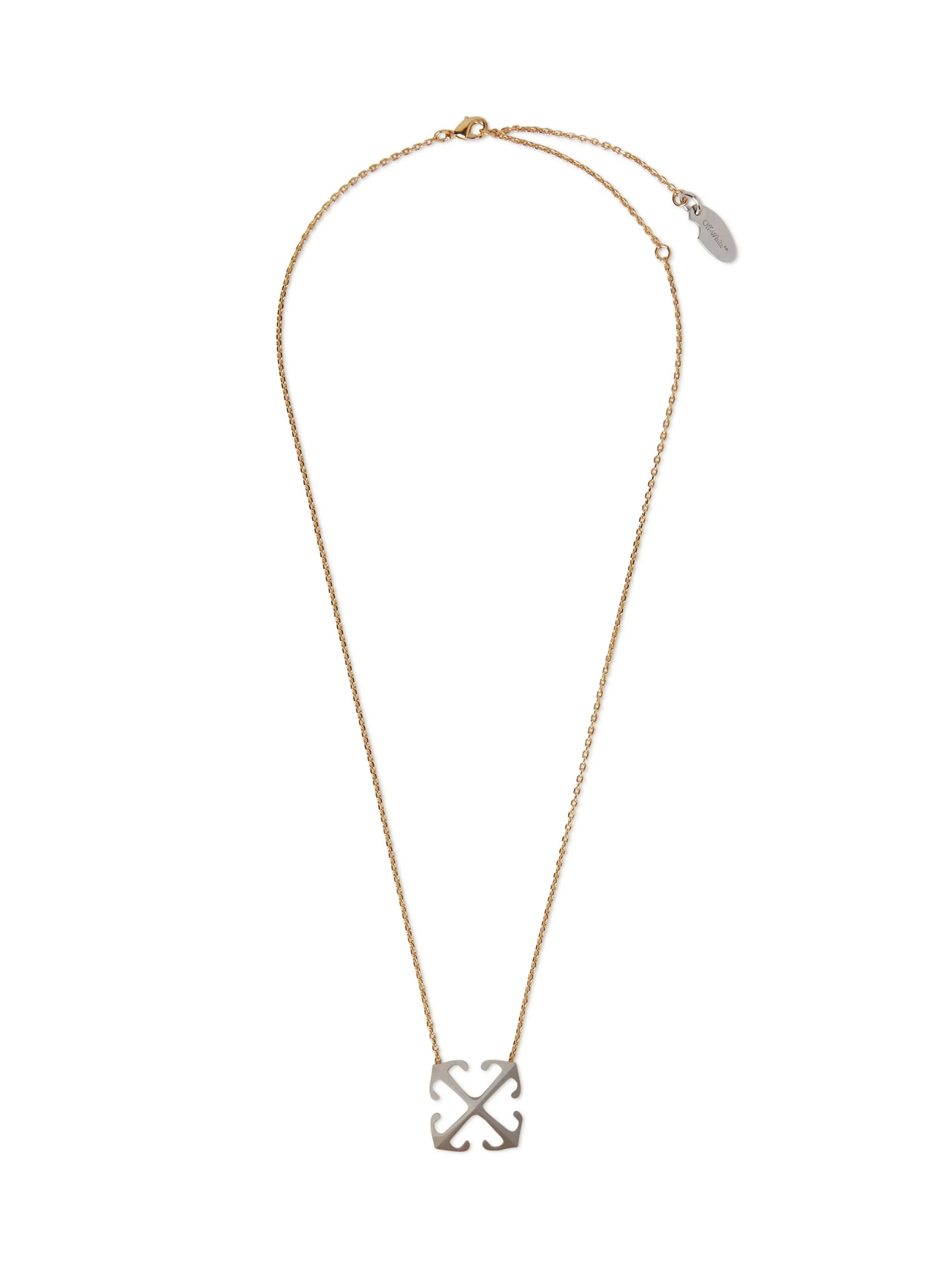 Bicolor Arrow Pendant Necklace