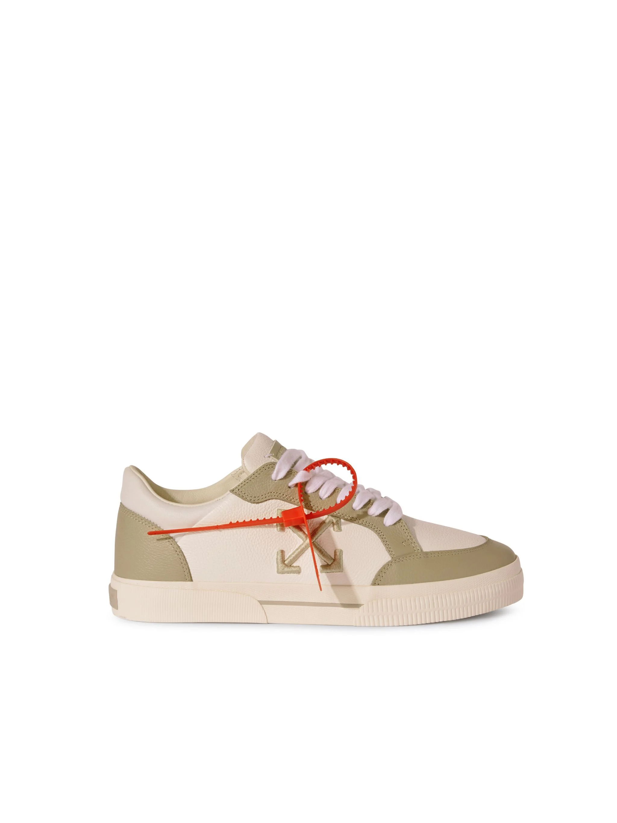White/Sage Vulcanized Leather