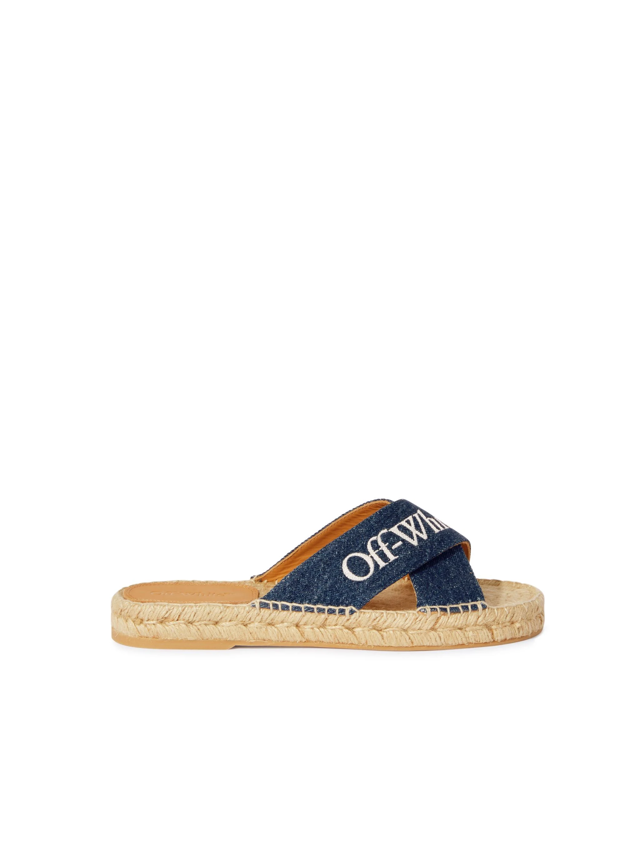 Criss Cross Denim Espadrilles Vintage Bl