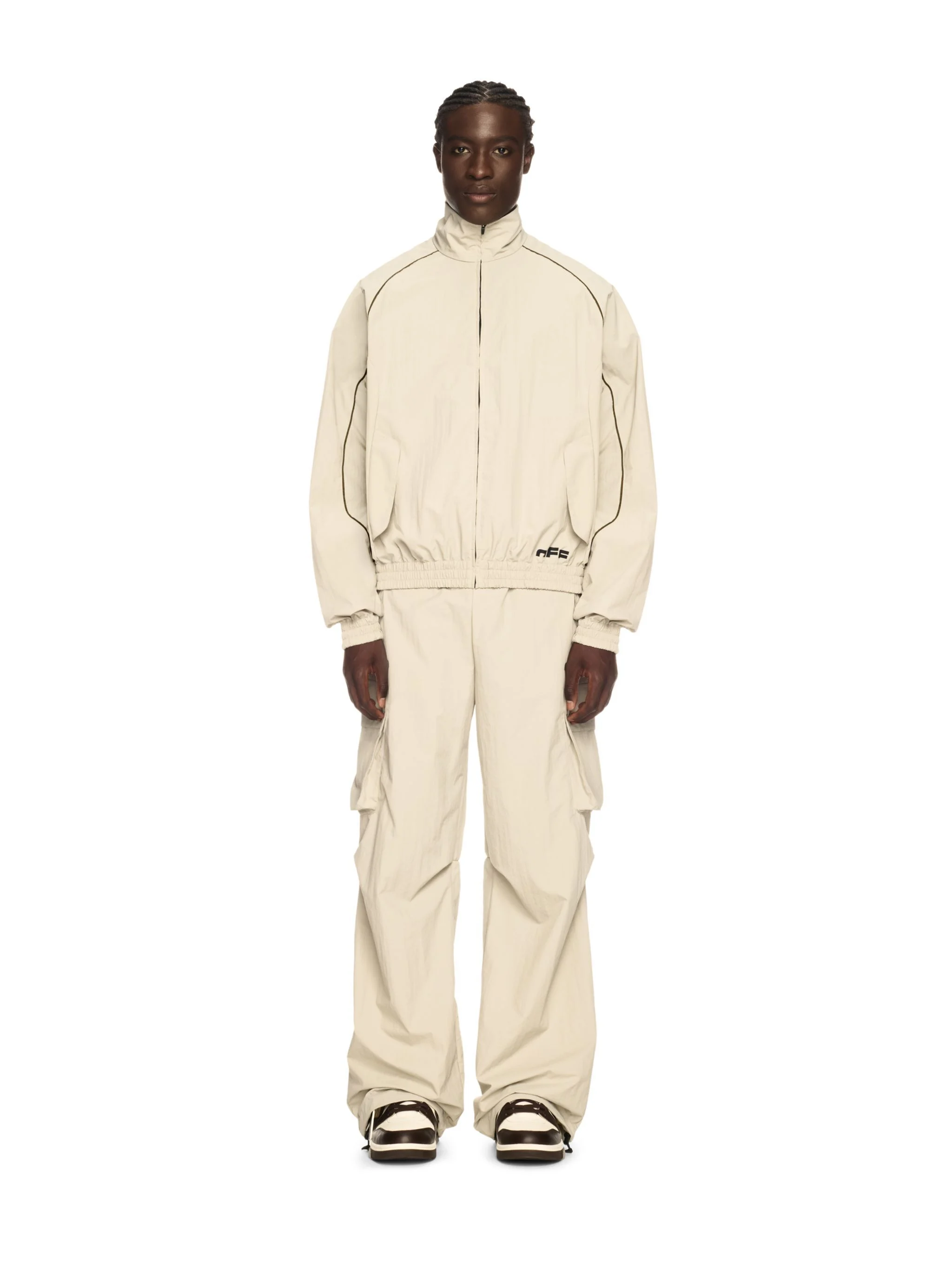 Gray Off Split Track Jacket
