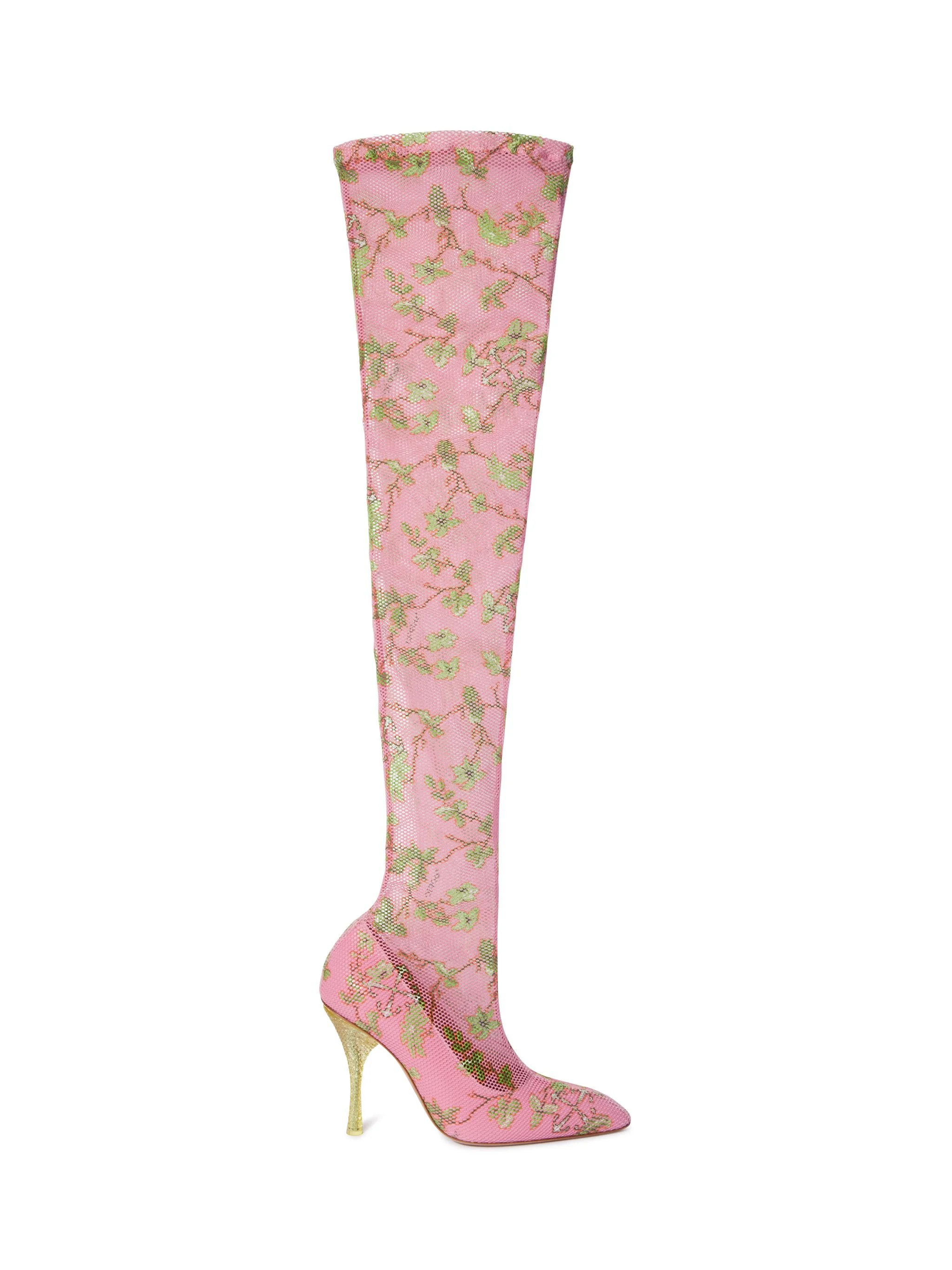 Crystal Printed Mesh Cuissard