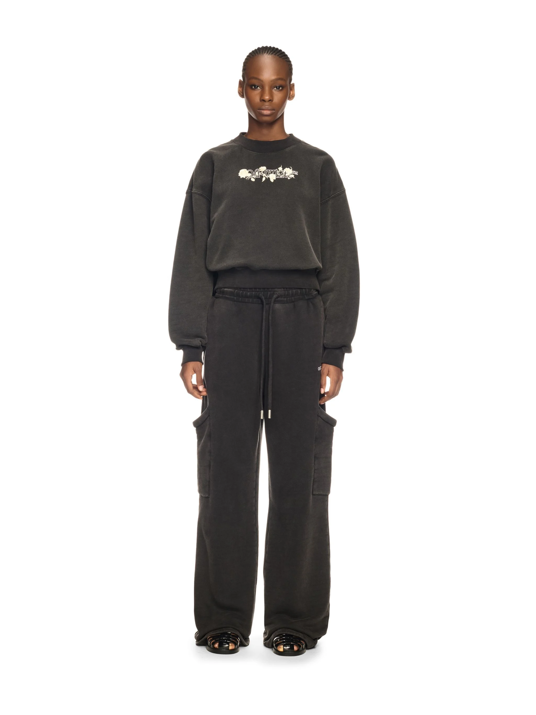 Black Bookish Rose Sweatshirt