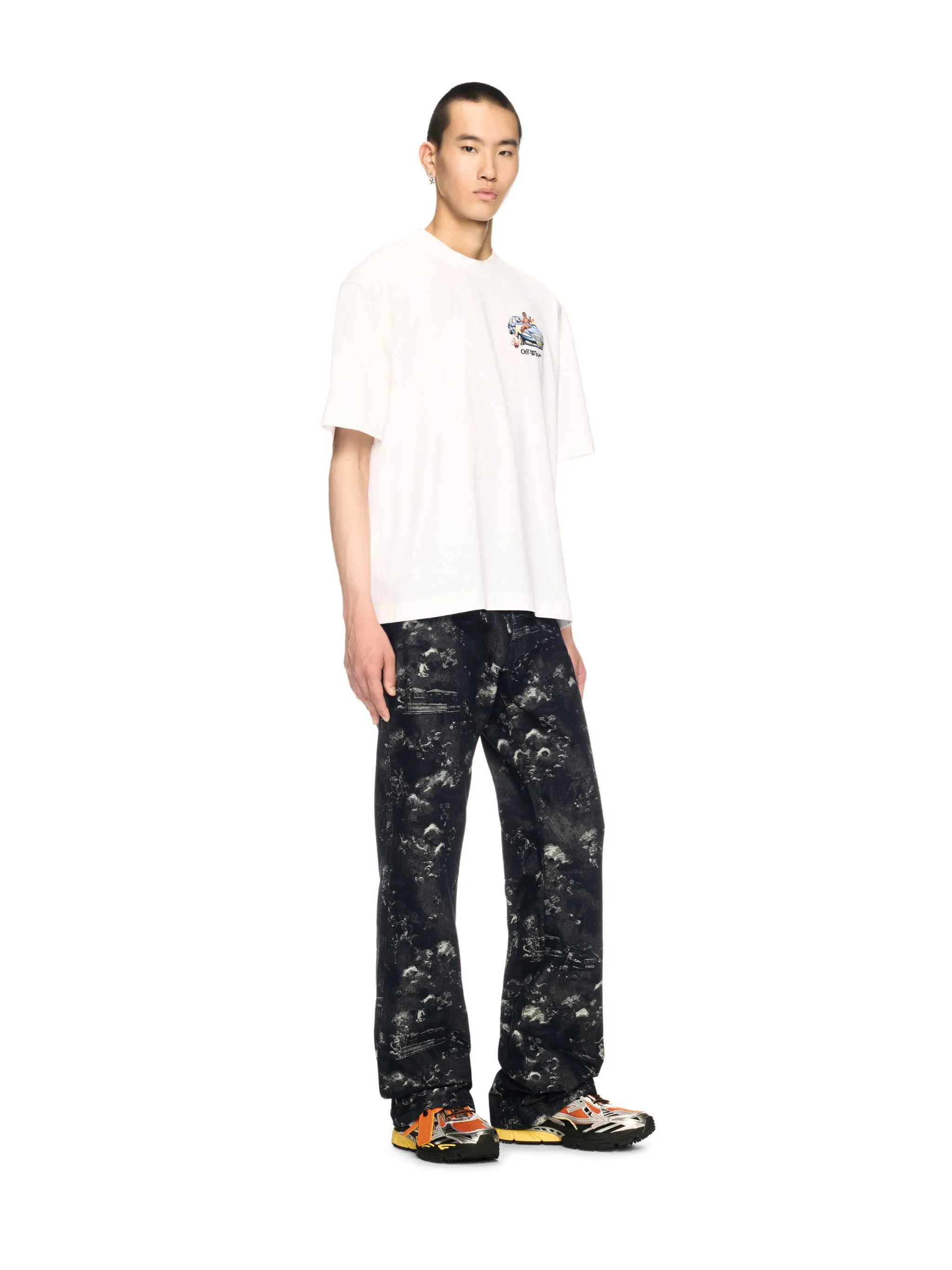 Blue Jacquard Fresco Jeans